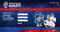 Desktop Screenshot of lovelandkarate.com